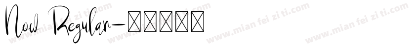 Now Regular字体转换